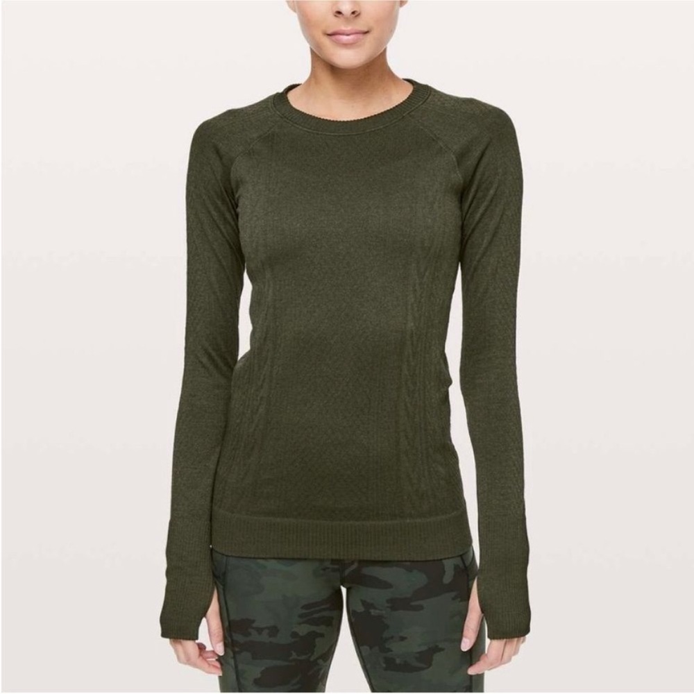 Lululemon Rest Less Pullover in olive green